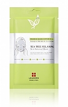 Düfte, Parfümerie und Kosmetik Entspannende Tuchmaske für das Gesicht - Leaders Tea Tree Relaxing Skin Renewal Mask