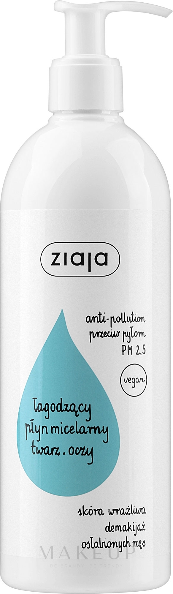 Beruhigendes Mizellenwasser für empfindliche Haut - Ziaja Micellar Water Soothing For Face And Eyes — Bild 390 ml