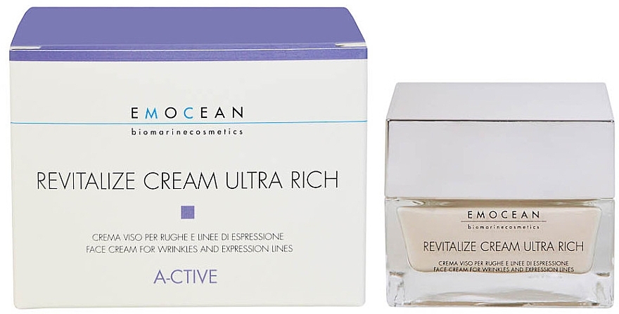 Tiefenwirksame Anti-Falten Creme - Emocean A-Ctive Revitalize Cream Ultra Rich  — Bild N1