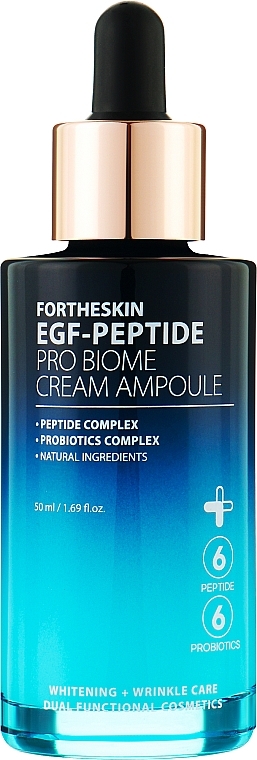Verjüngendes Peptid-Gesichtscremeserum - Fortheskin EGF-Peptide Pro Biome Cream Ampoule — Bild N2