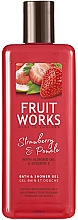 Düfte, Parfümerie und Kosmetik Bade- und Duschgel mit Erdbeere und Pampelmuse - Grace Cole Fruit Works Hand Wash Strawberry & Pomelo