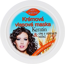 Düfte, Parfümerie und Kosmetik Haarmaske - Bione Cosmetics Keratin + Grain Sprouts Oil Cream Hair Mask