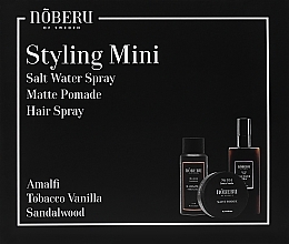 Düfte, Parfümerie und Kosmetik Noberu Of Sweden Styling Mini (Haarpomade 80ml + Haarspray 100ml + Salz-Haarspray 100ml)  - Set
