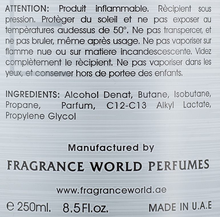 Fragrance World Exchange Unlimited - Parfümiertes Deospray — Bild N2