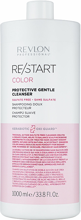 Sulfatfreies Shampoo mit natürlichem Açaí-Extrakt - Revlon Professional Restart Color Protective Gentle Cleanser — Bild N2