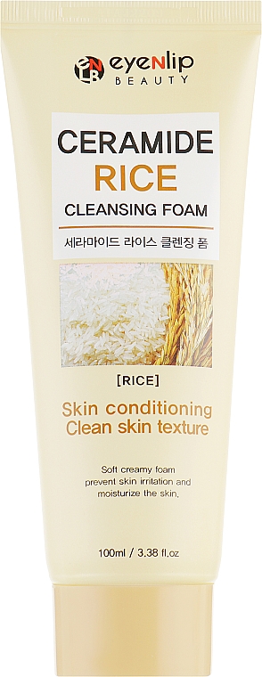 Reinigungsschaum mit Ceramiden und Reisextrakt für das Gesicht - Eyenlip Ceramide Rice Cleansing Foam — Bild N2