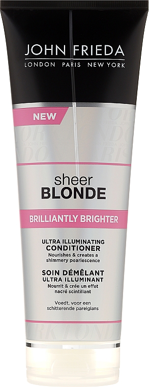 Haarspülung zum Beleben von blonder Haarfarbe mit perlmutternem Glanz - John Frieda Sheer Blonde Brilliantly Brighter Conditioner