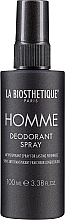 Düfte, Parfümerie und Kosmetik Erfrischendes langanhaltendes Deospray Antitranspirant - La Biosthetique Homme Deodorant Spray
