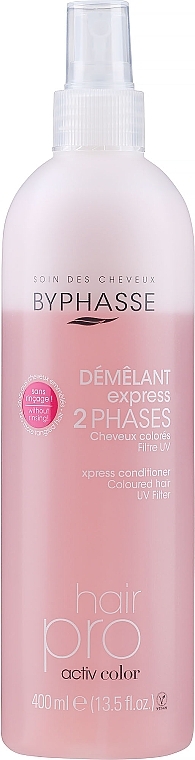 Haarspülung-Spray für coloriertes Haar - Byphasse Express 2 Activ Color — Bild N1