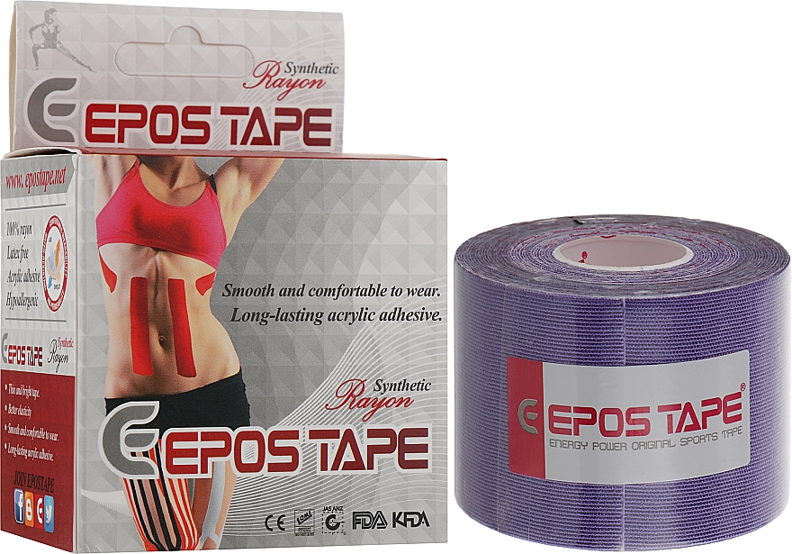 Kinesio-Band violett - Epos Tape Rayon — Bild N2