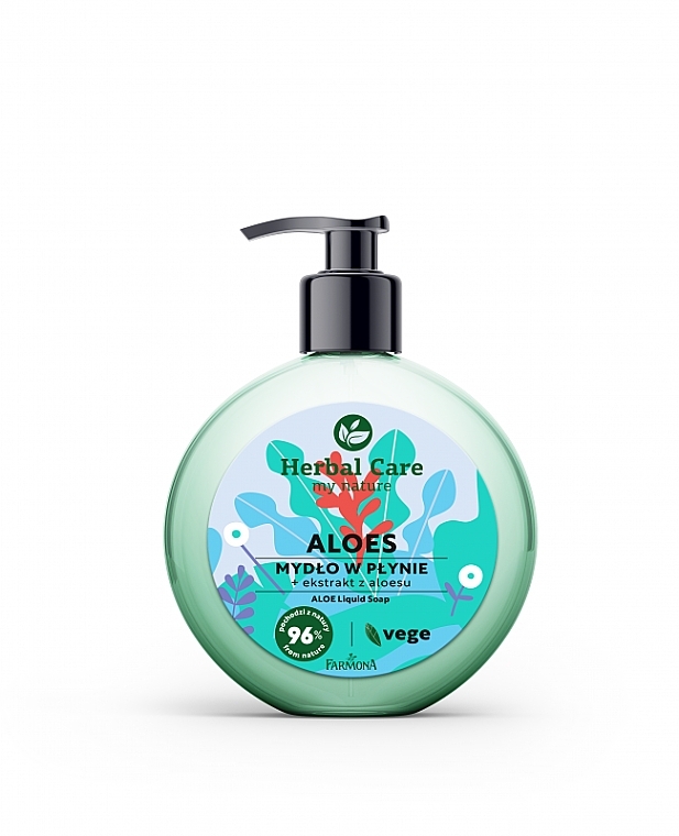 Flüssigseife Aloe - Farmona Herbal Care Aloe Liquid Soap — Bild N1