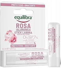 Düfte, Parfümerie und Kosmetik Lippenbalsam Rose mit Hyaluronsäure - Equilibra Hyaluronic Rose Lip Balm 