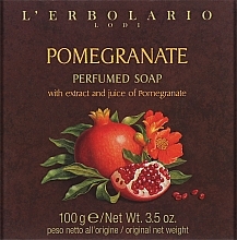 Seife mit Granatapfelduft - L'Erbolario Lodi Pomegranate Scented Soap — Bild N1