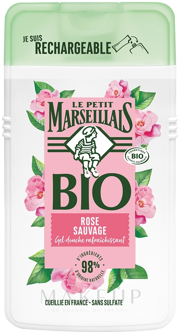 Duschgel mit Hagebutte - Le Petit Marseillais Bio Wild Rose Refreshing Shower Gel — Bild 250 ml