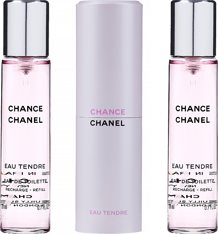 Chanel Chance Eau Tendre - Eau de Toilette (2x20ml Refill + 1x20ml Parfümzerstäuber) — Bild N1