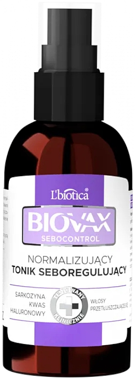 Trichologisches Tonikum für die Kopfhaut - Biovax Sebocontrol — Bild N1