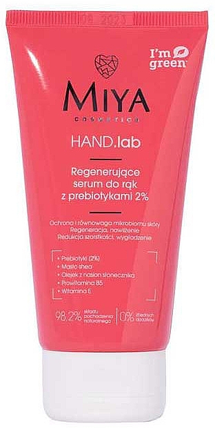 Regenerierendes Handserum mit Präbiotika 2% - Miya Cosmetics Hand Lab Regenerating Hand Serum With Prebiotics 2% — Bild N1