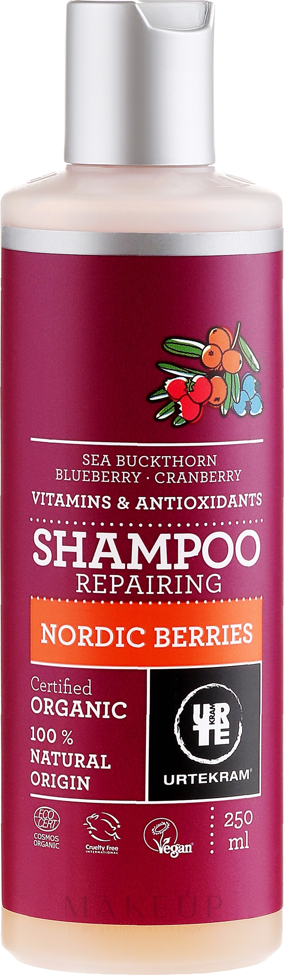 Shampoo für strapaziertes Haar "Nordische Beeren" - Urtekram Nordic Berries Hair Shampoo — Bild 250 ml