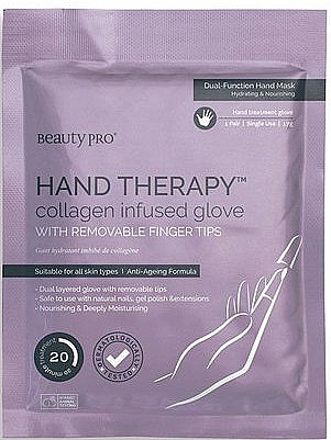 Anti-Aging Handmaske - BeautyPro Hand Therapy Collagen Infused Glove — Bild N1