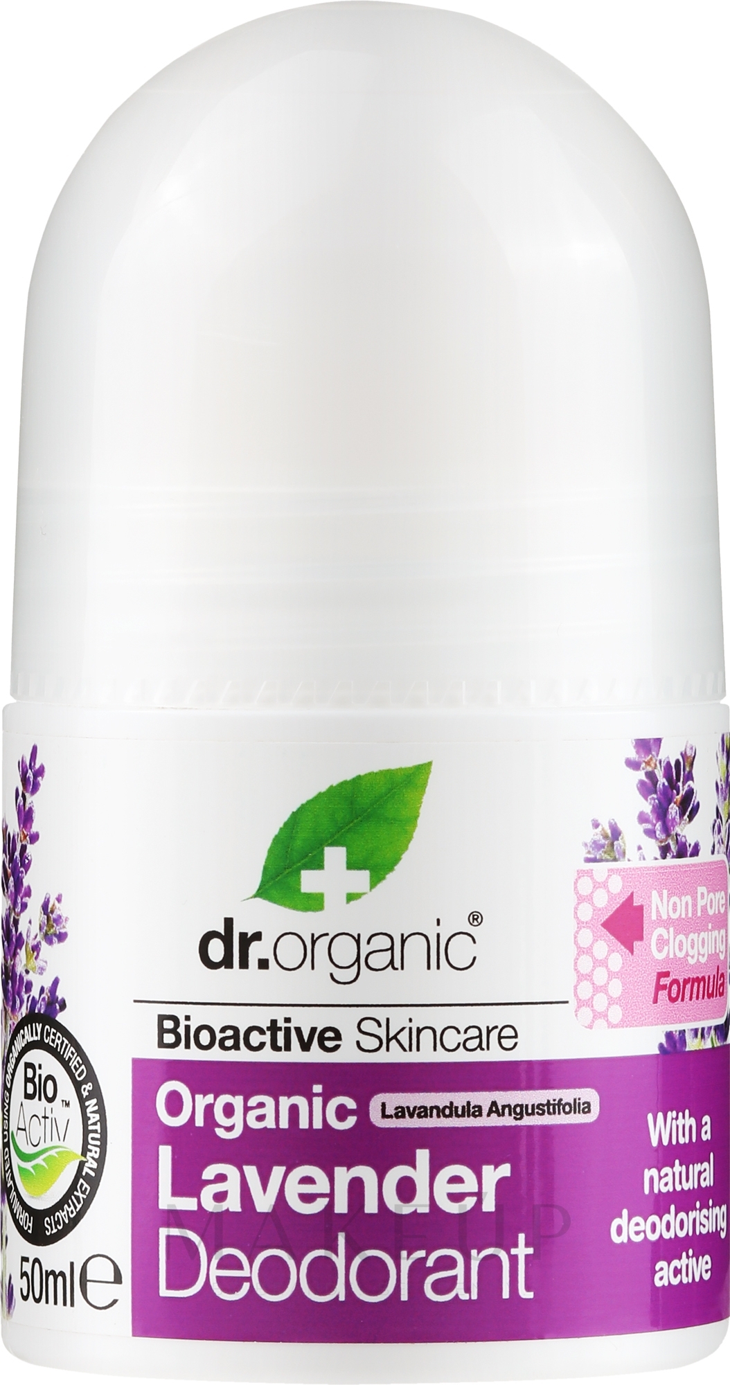 Deo Roll-on Lavendel - Dr. Organic Bioactive Skincare Lavender Deodorant — Bild 50 ml
