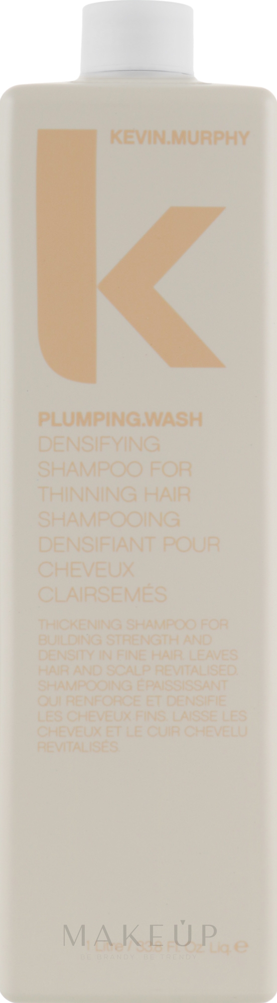 Volumisierendes und verdichtendes Shampoo mit Ingwerwurzel und Brennnessel - Kevin Murphy Plumping Wash — Bild 1000 ml