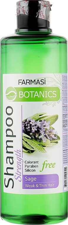 Stärkendes Shampoo mit Salbei-Extrakt - Farmasi Botanics Shampoo With Sage  — Bild N1