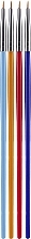 Düfte, Parfümerie und Kosmetik Maniküre-Pinsel-Set blau, gelb, rot, blau 4 St. - Jafra-Nails