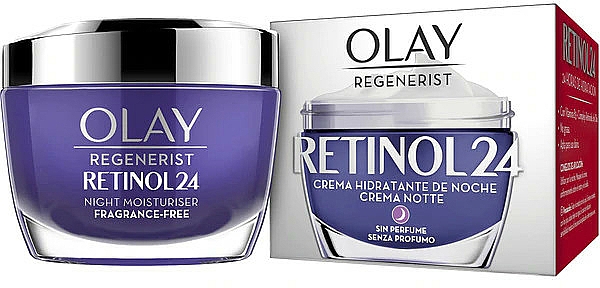 Feuchtigkeitsspendende Anti-Aging Nachtcreme mit Retinol - Olay Regenerist Retinol24 Cream Night Moisturiser — Bild N1