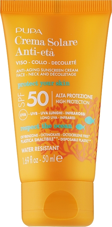 Anti-Aging Sonnenschutzcreme - Pupa Anti-Aging Sunscreen Cream High Protection SPF 50 — Bild N1