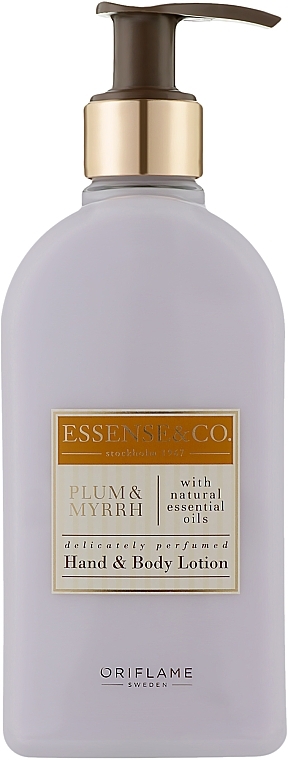 Hand- und Körperlotion mit Pflaume und Myrrhe - Oriflame Essense & Co Hand & Body Lotion Plum & Myrrh — Bild N1