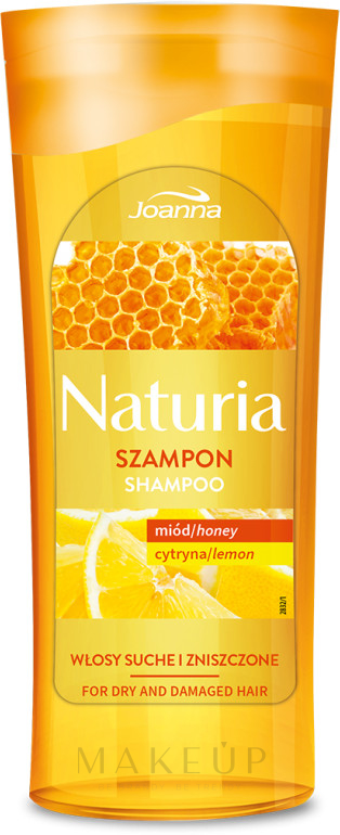Shampoo für trockenes und strapaziertes Haar mit Honig und Zitrone - Joanna Naturia Shampoo With Honey And Lemon — Bild 100 ml