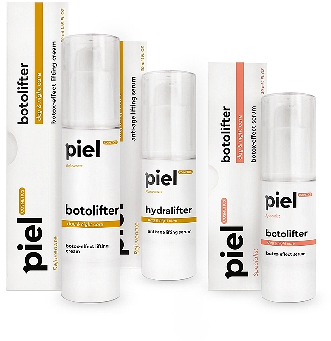 Pflegeset für das Gesicht - Piel Cosmetics (Creme 50 ml + Serum 30 ml + Serum 30 ml) — Bild N1