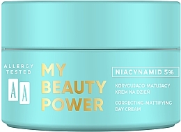 Mattierende Tagescreme für Problemhaut mit Niacinamid - AA My Beauty Power Acne — Bild N2