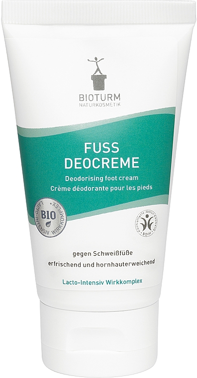 Erfrischende und hornhauterweichende Fuß-Deocreme gegen Schweißfüße - Bioturm Deodorant Cream for Feet Nr.80 — Bild N1