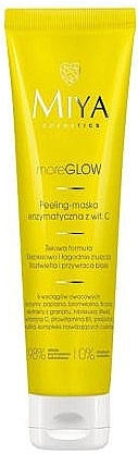 Enzymatisches Gesichtsmasken-Peeling mit Vitamin C - Miya Cosmetics moreGLOW Peeling-Enzymatic Mask — Bild N1