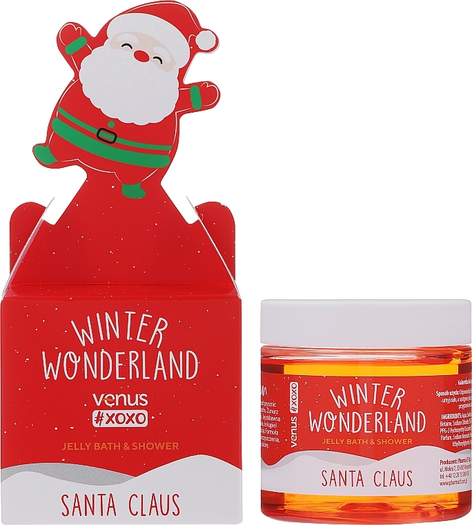 Bade- und Duschgel (Jelly) - Venus Xoxo Winter Wonderland Jelly Bath & Shower Santa Claus — Bild N2