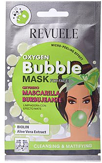Reinigende Maske mit mattierender Wirkung - Revuele Cleansing Oxygen Bubble Mask — Bild N1