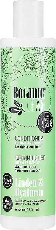 Conditioner für mehr Volumen mit Linde und Hyaluron - Botanic Leaf — Bild N1