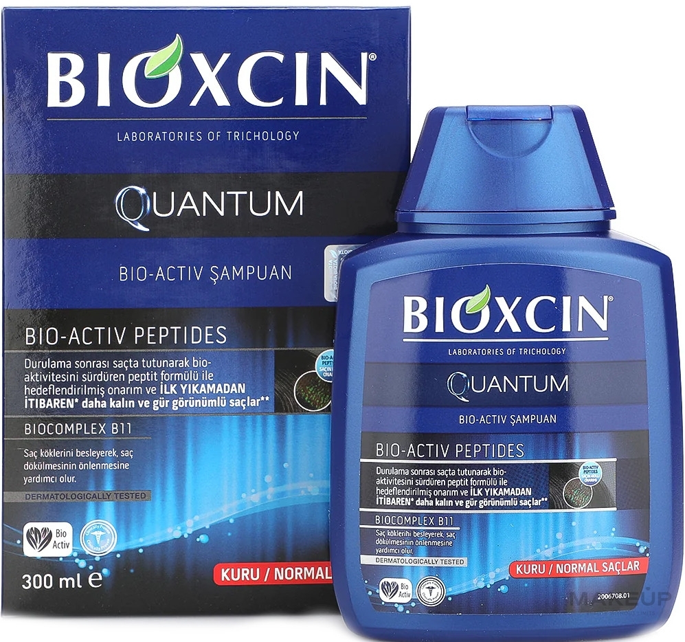 Shampoo gegen Haarausfall für trockenes und normales Haar - Bioxcin Quantum Shampoo — Bild 300 ml