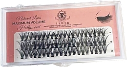 Düfte, Parfümerie und Kosmetik Wimpernbüschel 10 mm, 12 mm, 14 mm, C, 60 St. - Lewer Natural Lash Maximum Volume Hollywood
