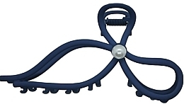 Haarspange Schleife mit Perlen blau - Lolita Accessories — Bild N1