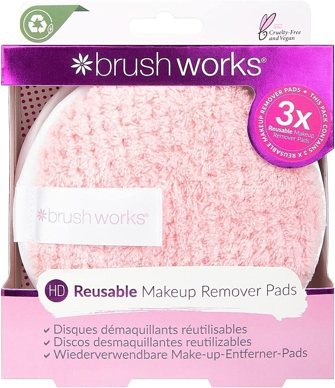 Silikonschwämme für die Gesichtsreinigung - Brushworks Reusable Makeup Remover Pads  — Bild N1
