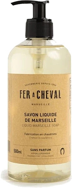 Parfümfreie flüssige Marseille-Seife - Fer A Cheval Liquid Marseille Soap Unscented — Bild N2