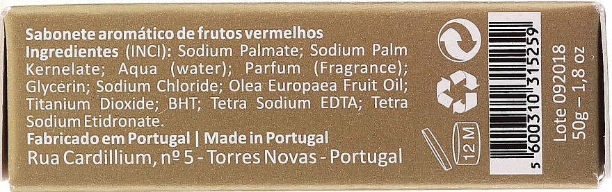 Naturseife Red Fruits - Essencias De Portugal Anjos Red Fruits Soap Religious Collection — Bild N3