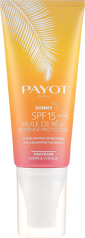 Trockenes Sonnenschutzöl für Körper und Haar SPF 15 - Payot Sunny The Sublimating Tan Effect Body and Hair SPF15 — Bild N1