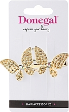 Düfte, Parfümerie und Kosmetik Haarspangen FA-5626+1 goldene Schmetterlinge - Donegal