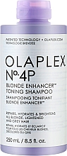 Düfte, Parfümerie und Kosmetik Shampoo für blondes, aufgehelltes und graues Haar - Olaplex No 4P Blonde Enhancer Toning Shampoo
