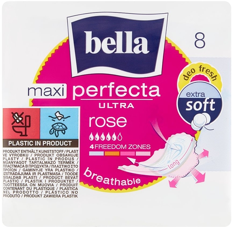 Damenbinden Perfecta Ultra Maxi Rose 8 St. - Bella — Bild N1