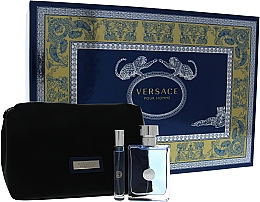 Versace Pour Homme - Duftset (Eau de Toilette 100ml + Eau de Toilette Mini 10ml + Kosmetiktasche) — Bild N1