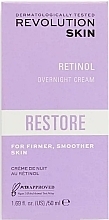 Nachtcreme für das Gesicht mit Retinol - Revolution Skinc Retinol Overnight Cream — Bild N3